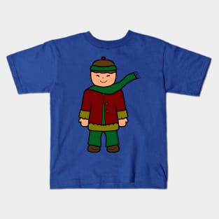 Christmas Boy Freezing Kids T-Shirt